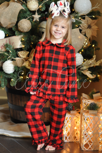 Kids buffalo plaid pajamas hotsell